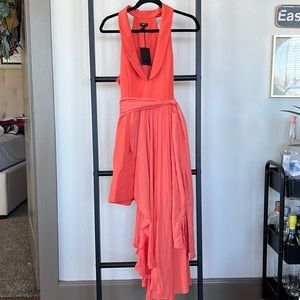 NBD High Low Peach Formal Dress Size Medium